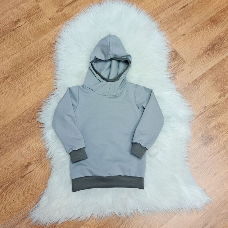 Hoodie mit Kapuze - hellgrau
