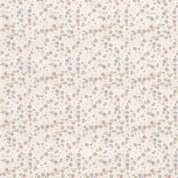 Knotenhaube Blümchen pastell