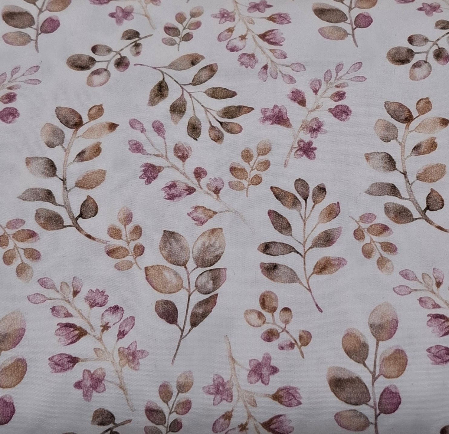 Freizeitbeutel Blumen rosa/braun
