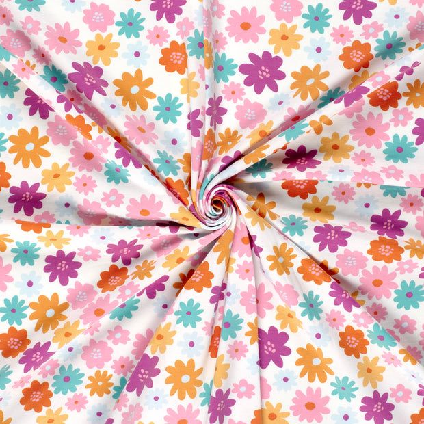 Knotenstirnband Sommerblumen bunt