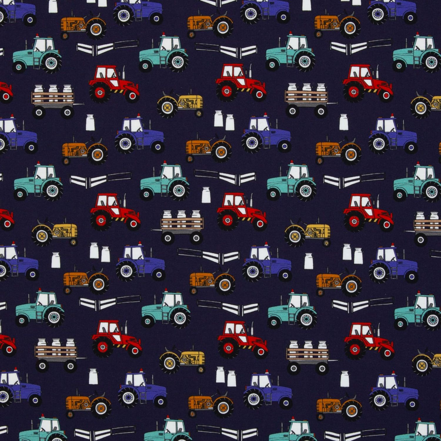 Strampler Traktor blau