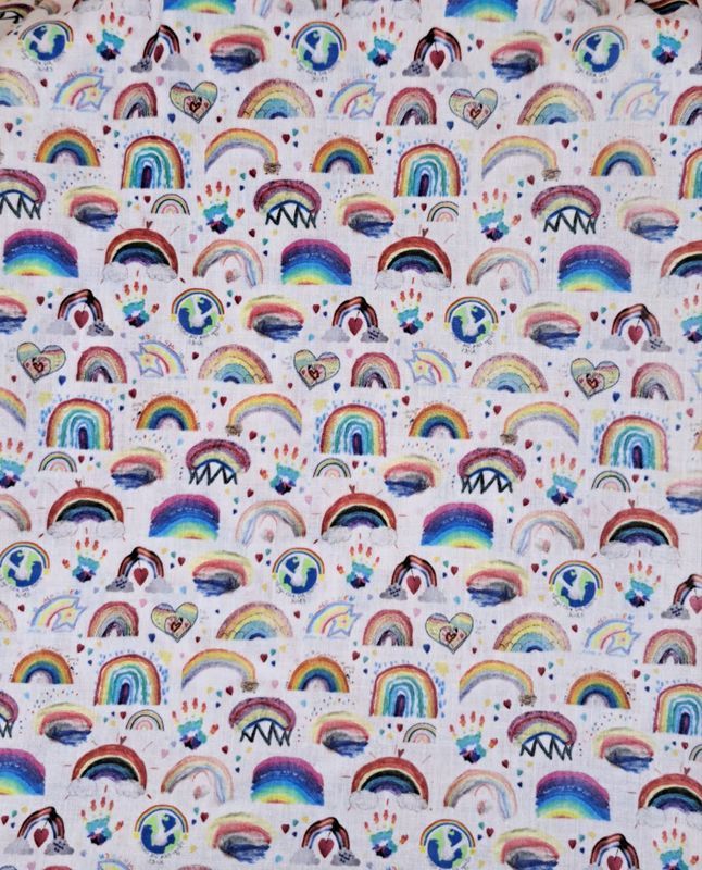 Mutterkindpasshülle Regenbogen bunt
