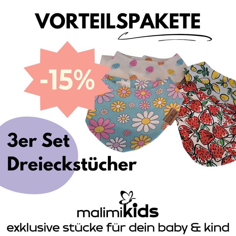 3er Set Vorteilspaket Dreieckstücher