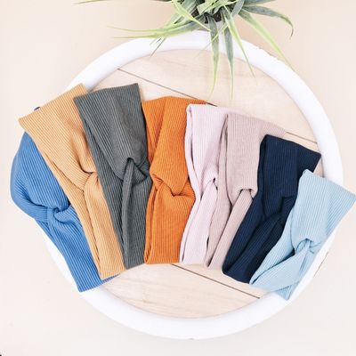 Ribjersey - Stirnbänder/Knotenstirnbänder