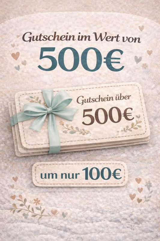 Gutschein 500€   Wert NUR FÜR VERTRIEBSPARTNER!!!!
