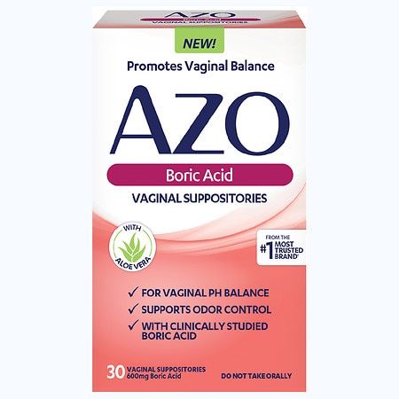 AZO Boric Acid Vaginal Suppositories - 30.0 Ea