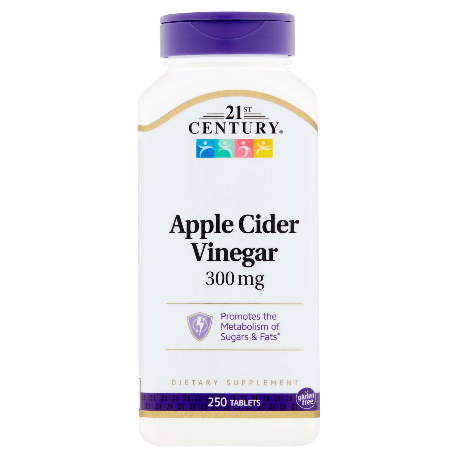 21st Century Apple Cider Vinegar 300mg - 250.0 Ea