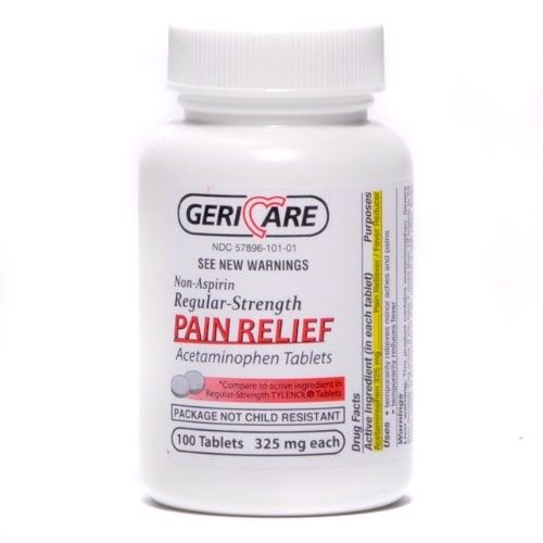 ACETAMIN 325MG TABLET 100CT GERI-CARE