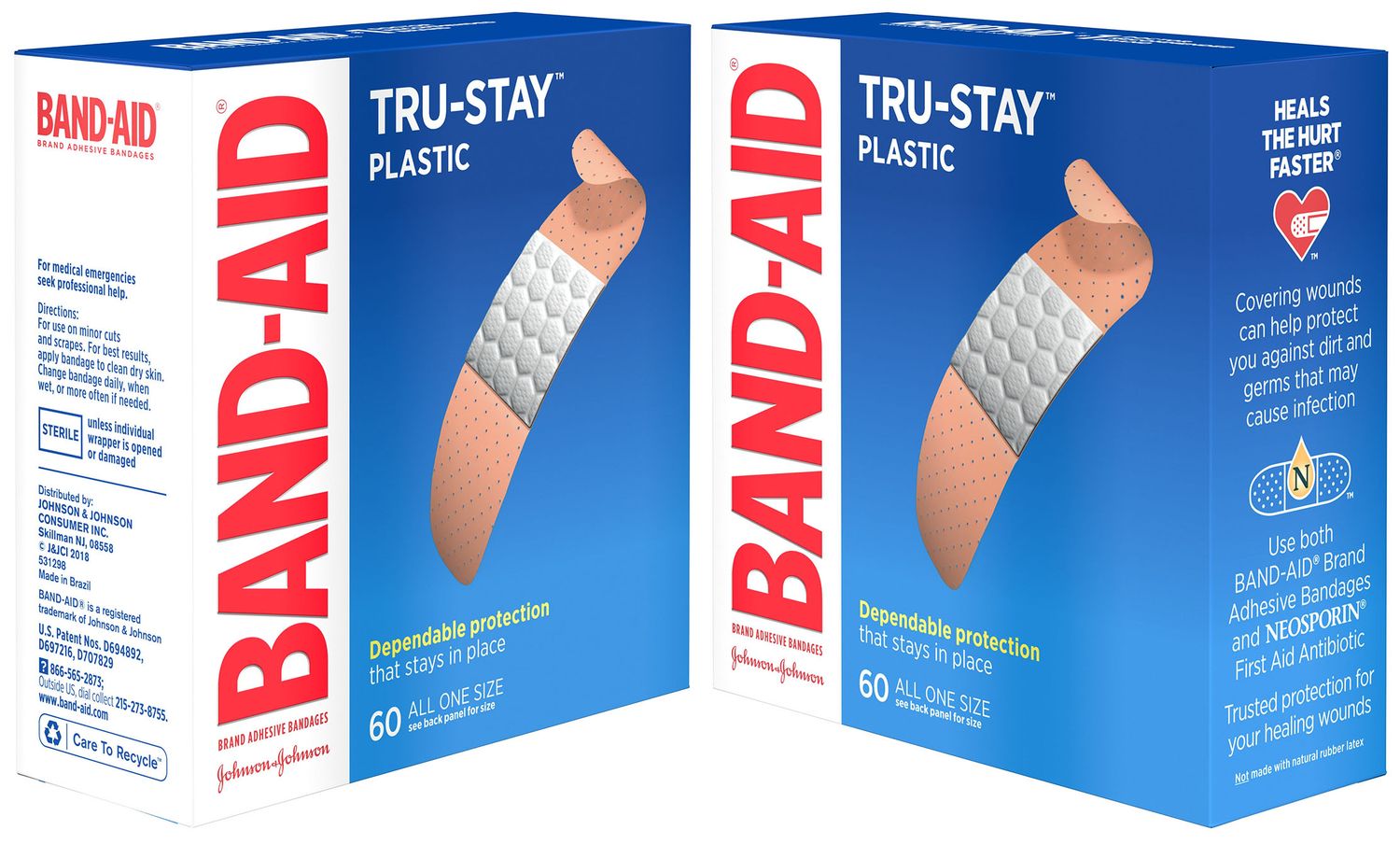 BAND AID COMFORT-FLEX PLASTIC 1SZ 60CT