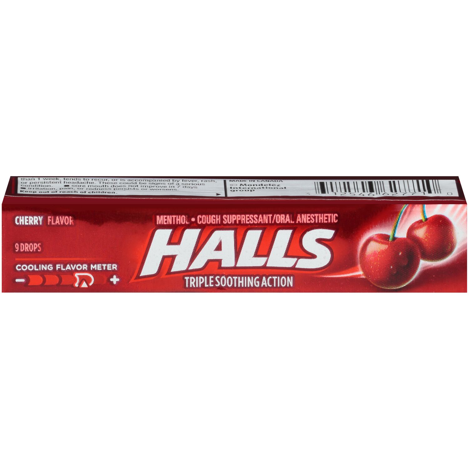 HALLS  Cherry Flavor Cough Drops  9 Drops