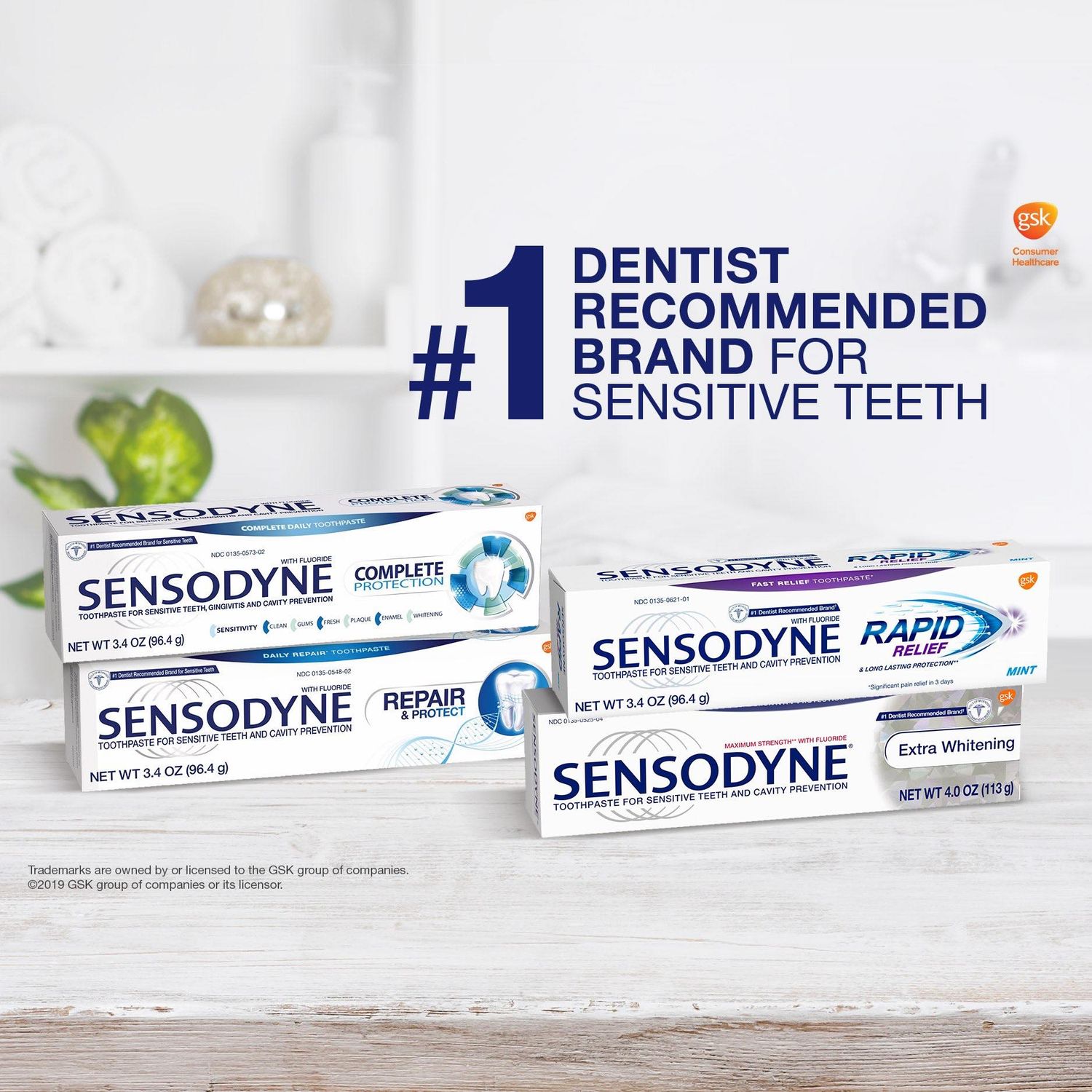 Sensodyne Rapid Relief Sensitive Toothpaste Extra Fresh - 3.4 Oz
