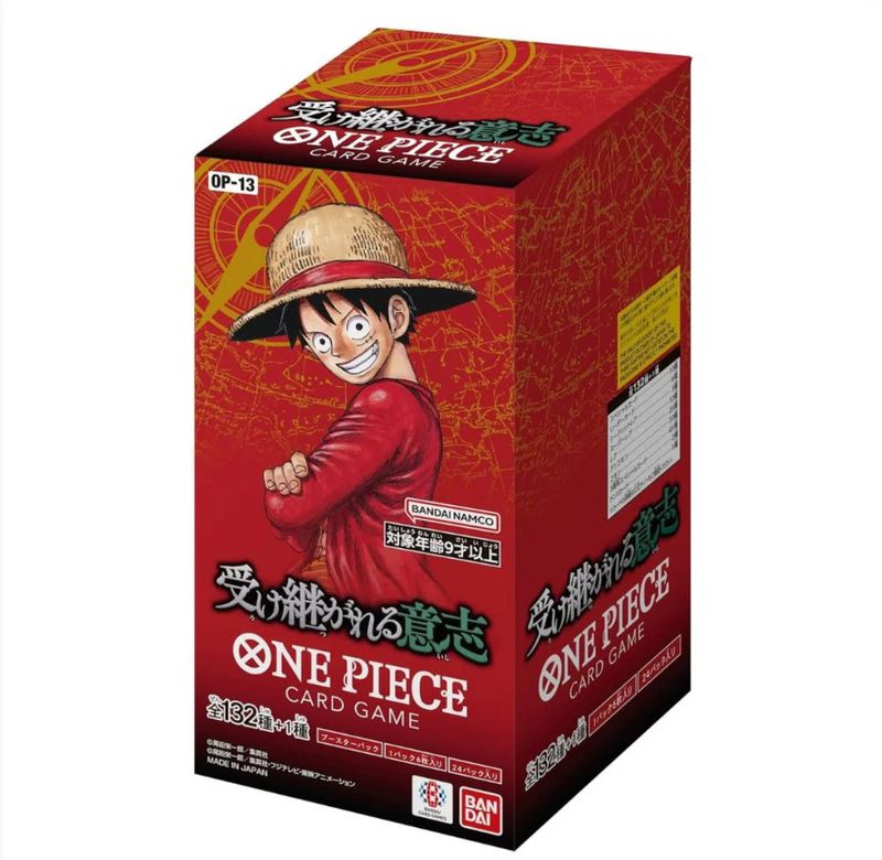 One Piece OP-13 - Inherited Will Booster Box (Japanese) (Preorder, Est Shipping Aug 31st 2025)