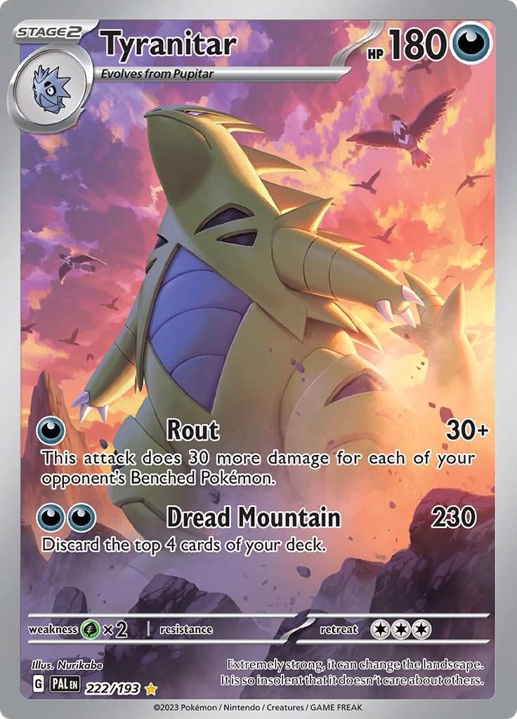 Tyranitar 222/193 - Holofoil SV02 Paldea Evolved - Illustration Rare