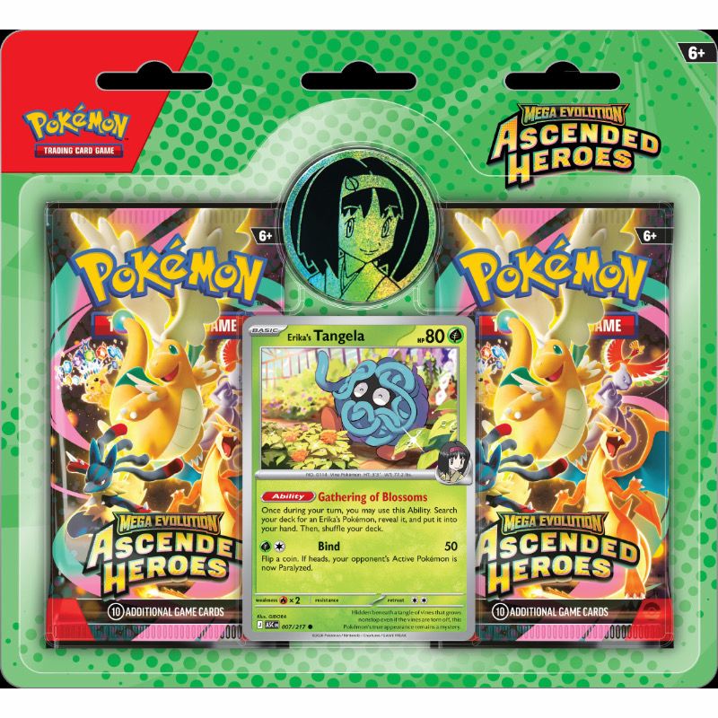 Pokémon Ascended Heroes Blister - Erika 2 Pack