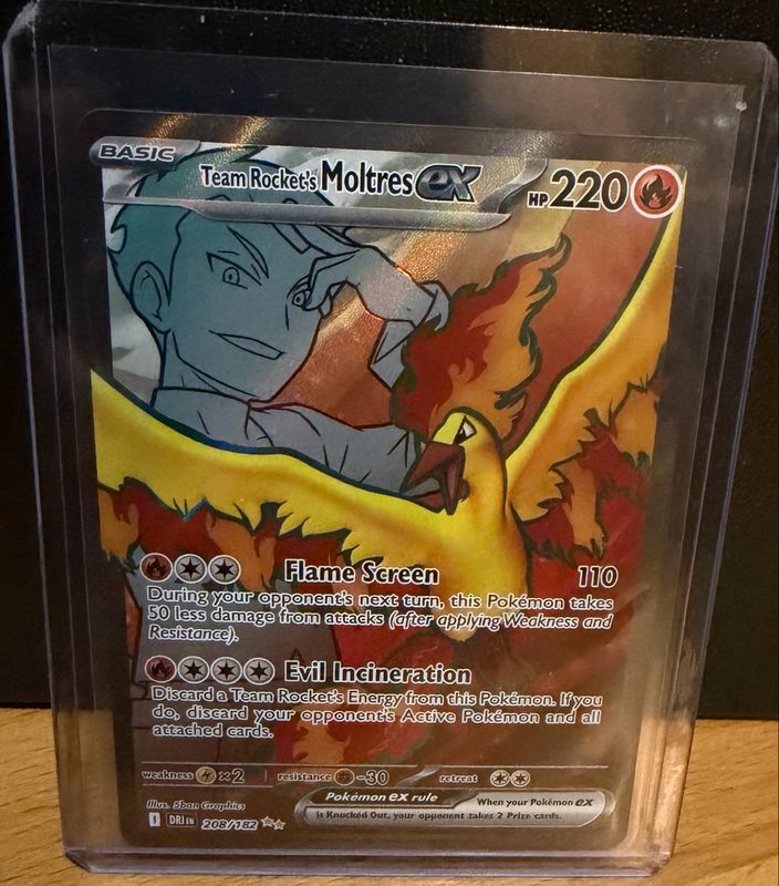 Team Rocket's Moltres ex - 208/182 - Destined Rivals - NM -