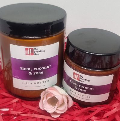 Shea & Coconut Hair Butter with Rose oil