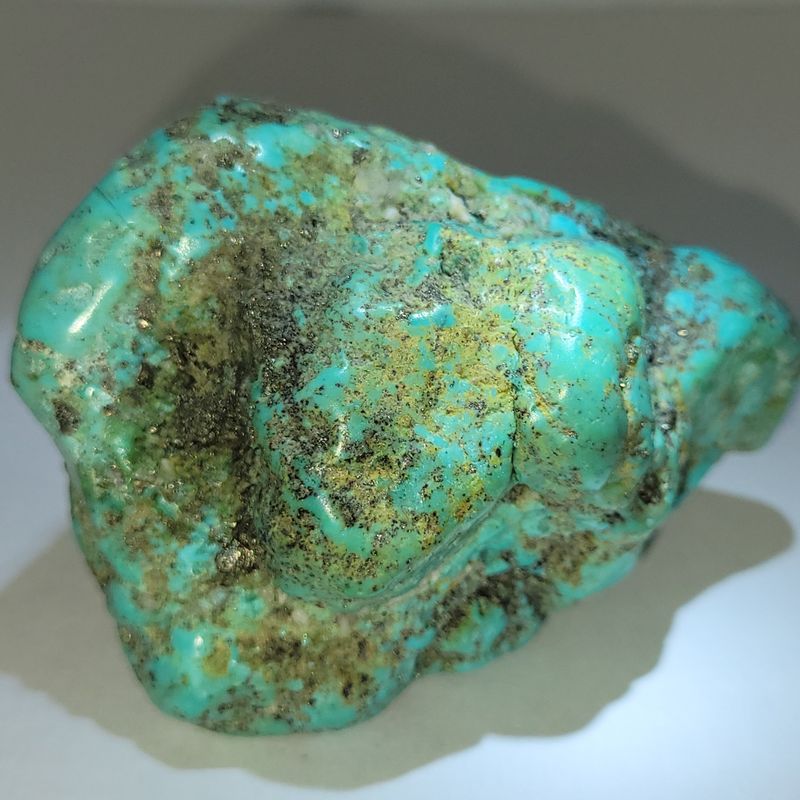 Natural Hardy Pit Kingman AZ Polychrome Turquoise Rough Nugget 5.8oz