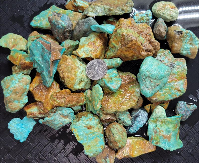 Stabilized Royston Nevada Turquoise Rough Half Pound
