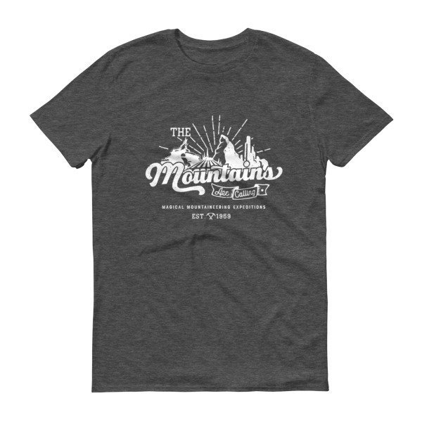 The Mountains Are Calling - Dark Heather Gray