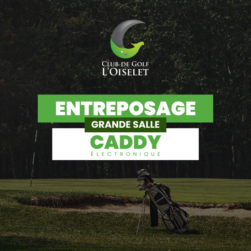 Entreposage caddy électrique grande salle