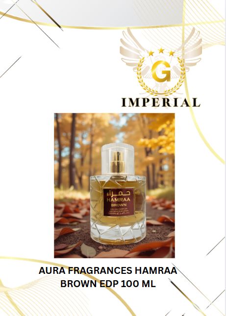 AURA FRAGRANCES-HAMRAA BROWN EDP 100ML