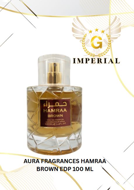 AURA FRAGRANCES-HAMRAA BROWN EDP 100ML