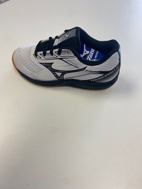 CYCLONE SPEED 5 JR, Color: WHITE-BLACK, Size: 2