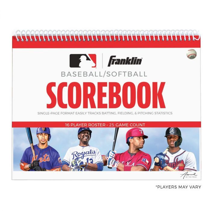 MLB Baseball &amp; Softball Scorebook - 25 Games - Scorebook