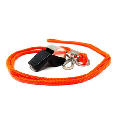 Metal Whistle With Lanyard