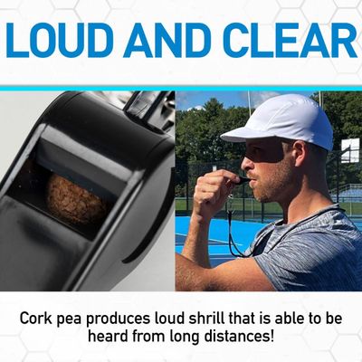 Plastic Whistle With Lanyard