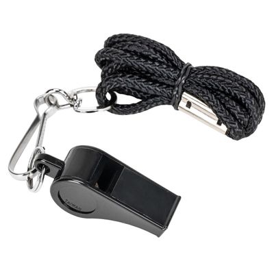 Plastic Whistle With Lanyard