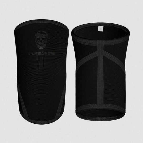 7MM Knee Sleeves - Black/Black, Color: Black/Black, Size: M