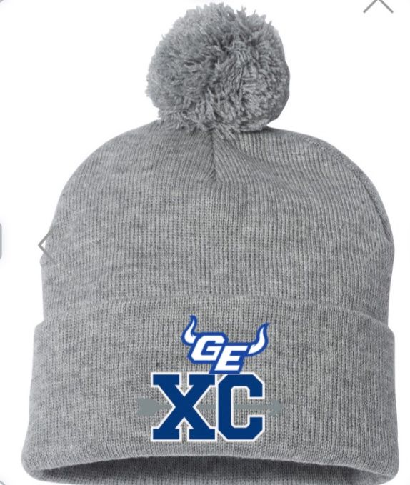 Cross Country - Sportsman 12&quot; Pom-Pom Cuffed Beanie, Color: Gray