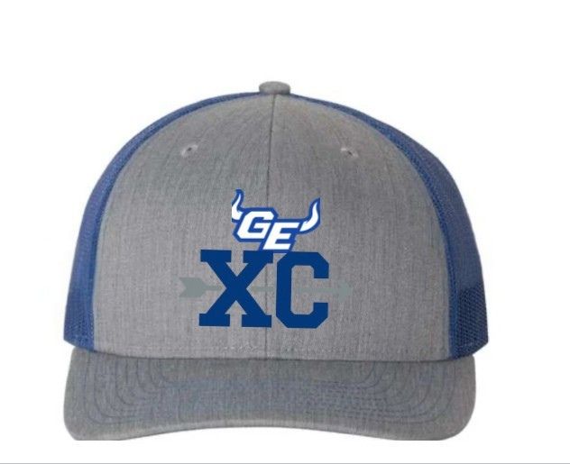 Cross Country - Richardson 112 Mesh Hat, Color: Gray/Gray/Blue