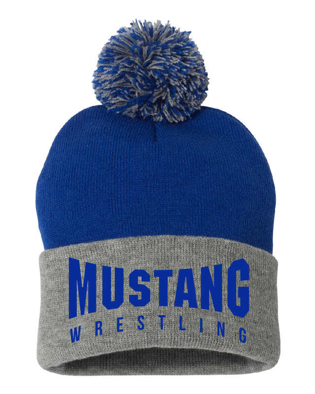 Sportsman 12&quot; Wheatridge Wrestling Pom-Pom Cuffed Beanie