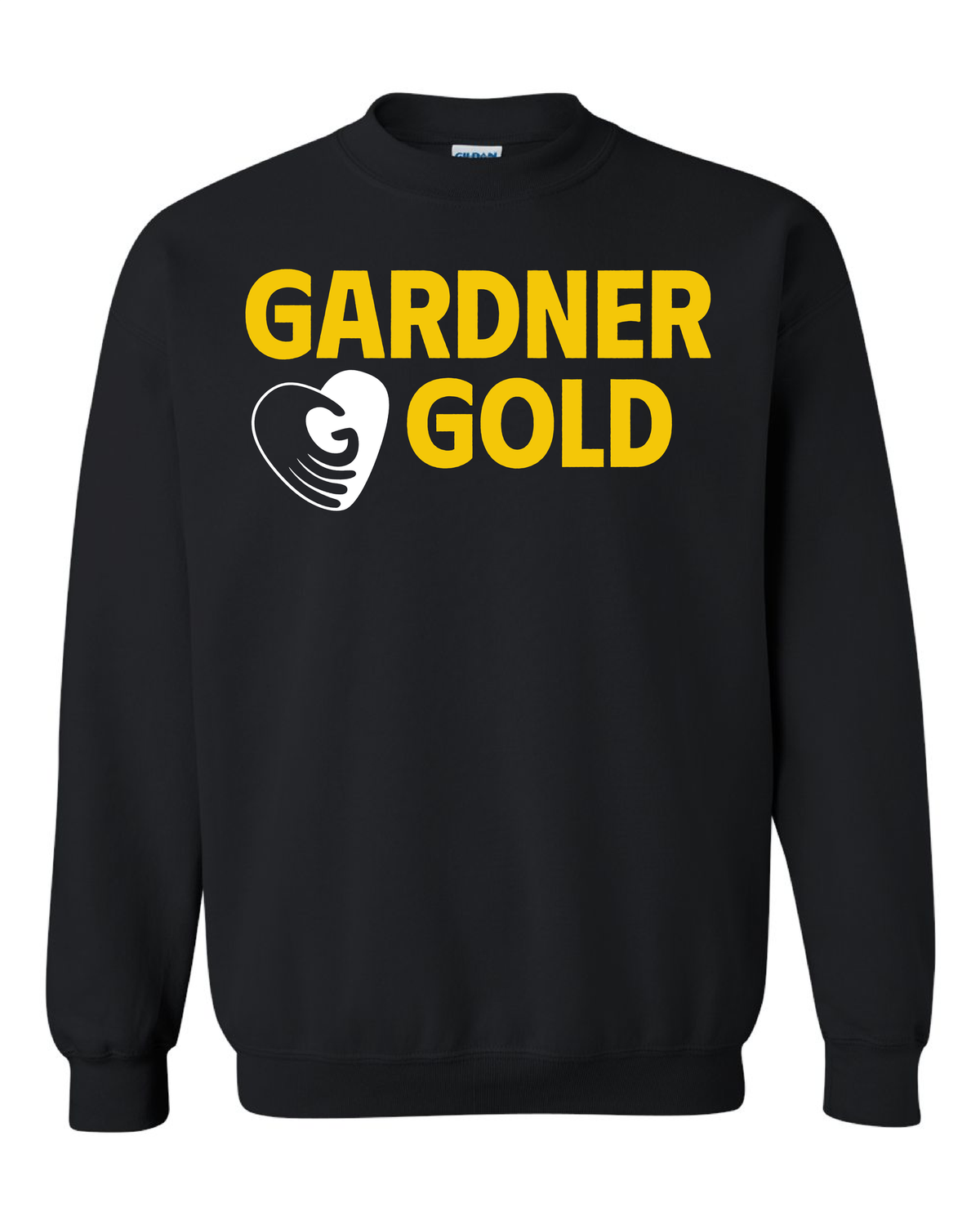 Gardner Gold - Sweatshirt - Black, Size: YXS, Variation: Gold Lettering