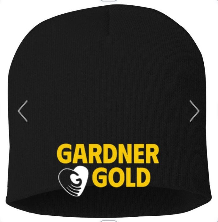 Gardner Gold - Black Beanie