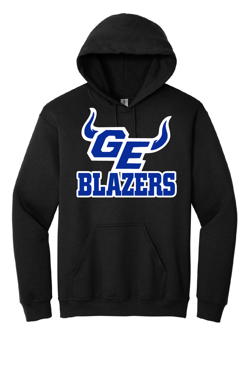 GEHS Garder Logo / Blazers - Heavy Blend Hoodie - Black, Color: Black, Size: S