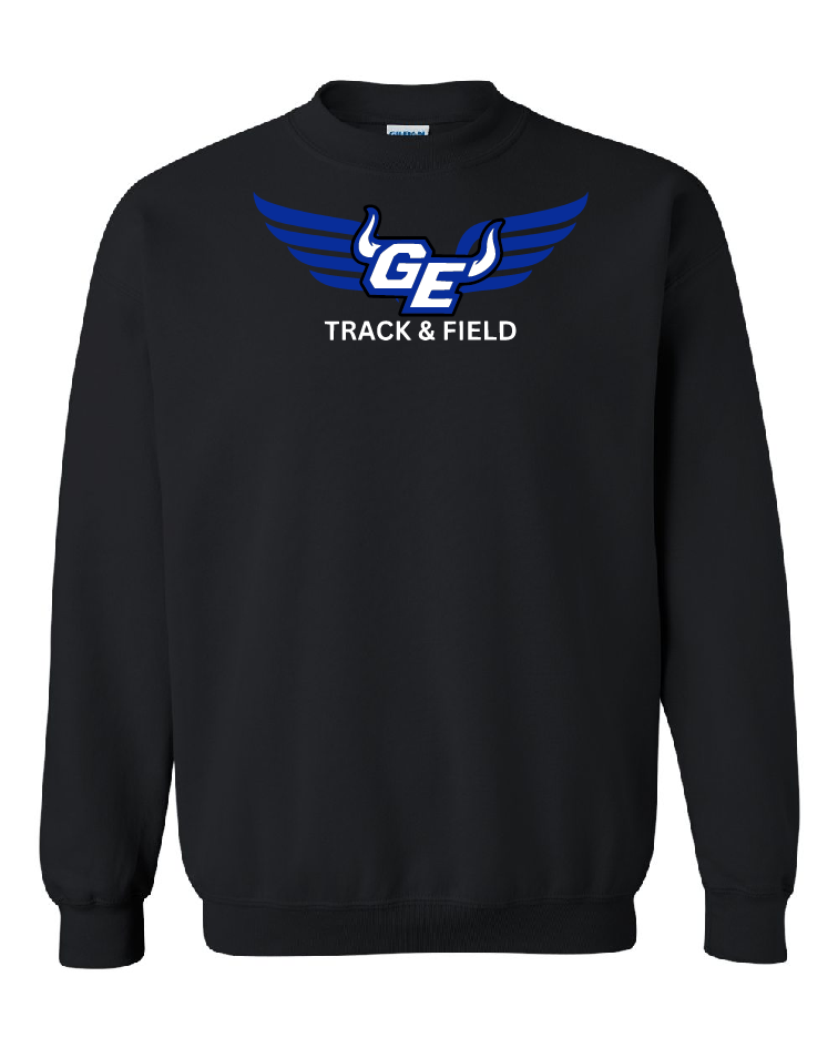 GEHS Track Sweatshirt - Pressure Is A Privilege, Color: Black, Size: YS