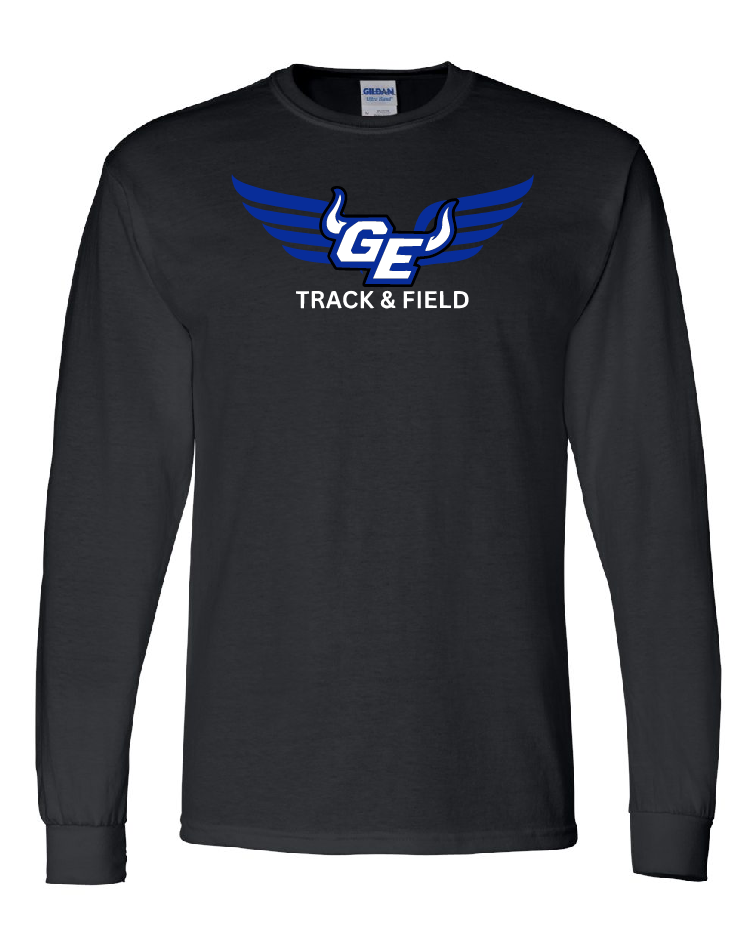 GEHS Track Long Sleeve T-Shirt - Buit For This., Color: Black, Size: YS