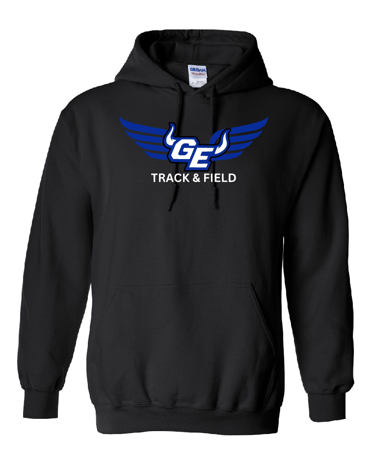 GEHS Track Hoodie - Built For This., Color: Black, Size: YS
