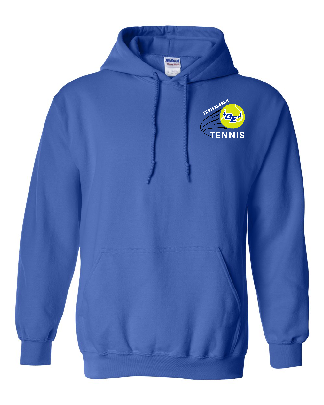 GEHS Tennis- Gildan Heavy Blend Hoodie, Color: Royal, Size: YS