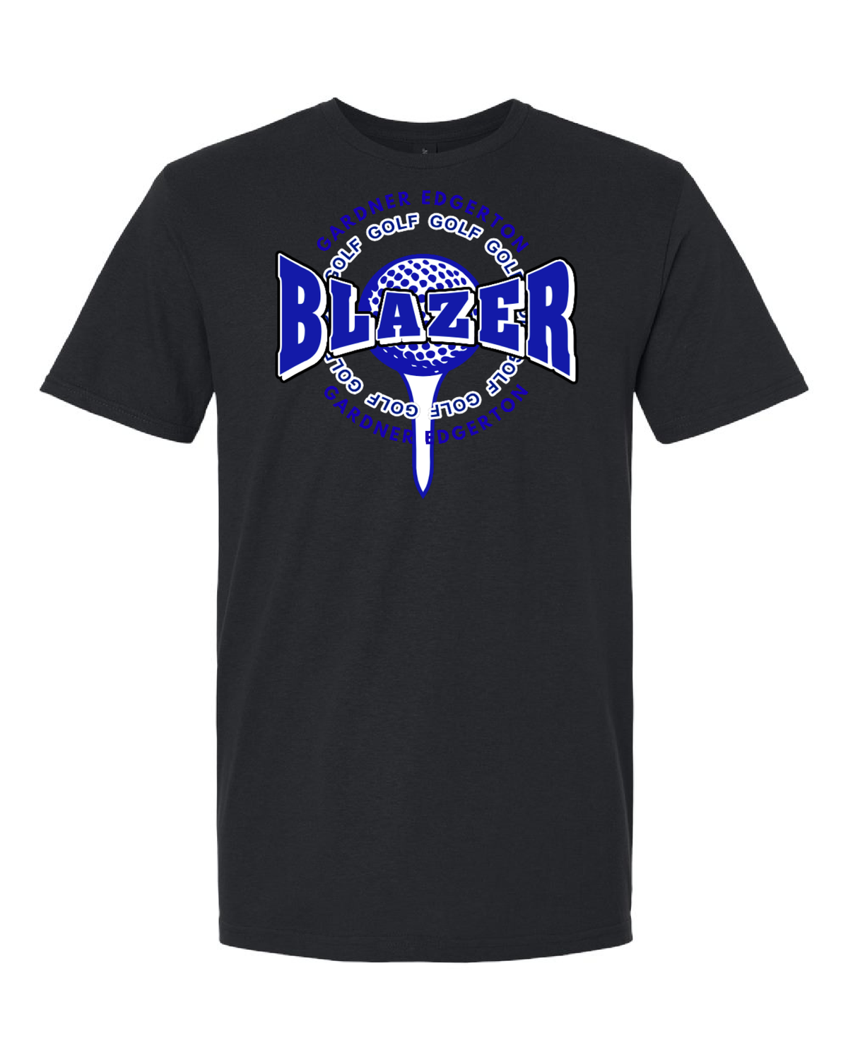 2026 GEHS Golf T-Shirt - Gildan Softstyle - Tee, Color: Black, Size: YS