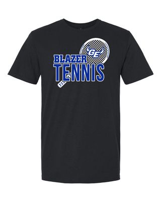 GEHS Tennis  Racket- Gildan Soft Style T-Shirt