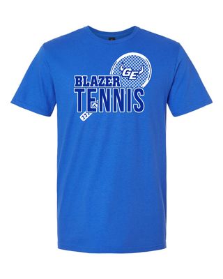GEHS Tennis  Racket- Gildan Soft Style T-Shirt