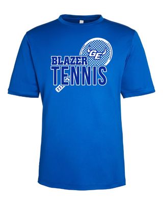 GEHS - Tennis Racket- CE10 Polyester T-Shirt
