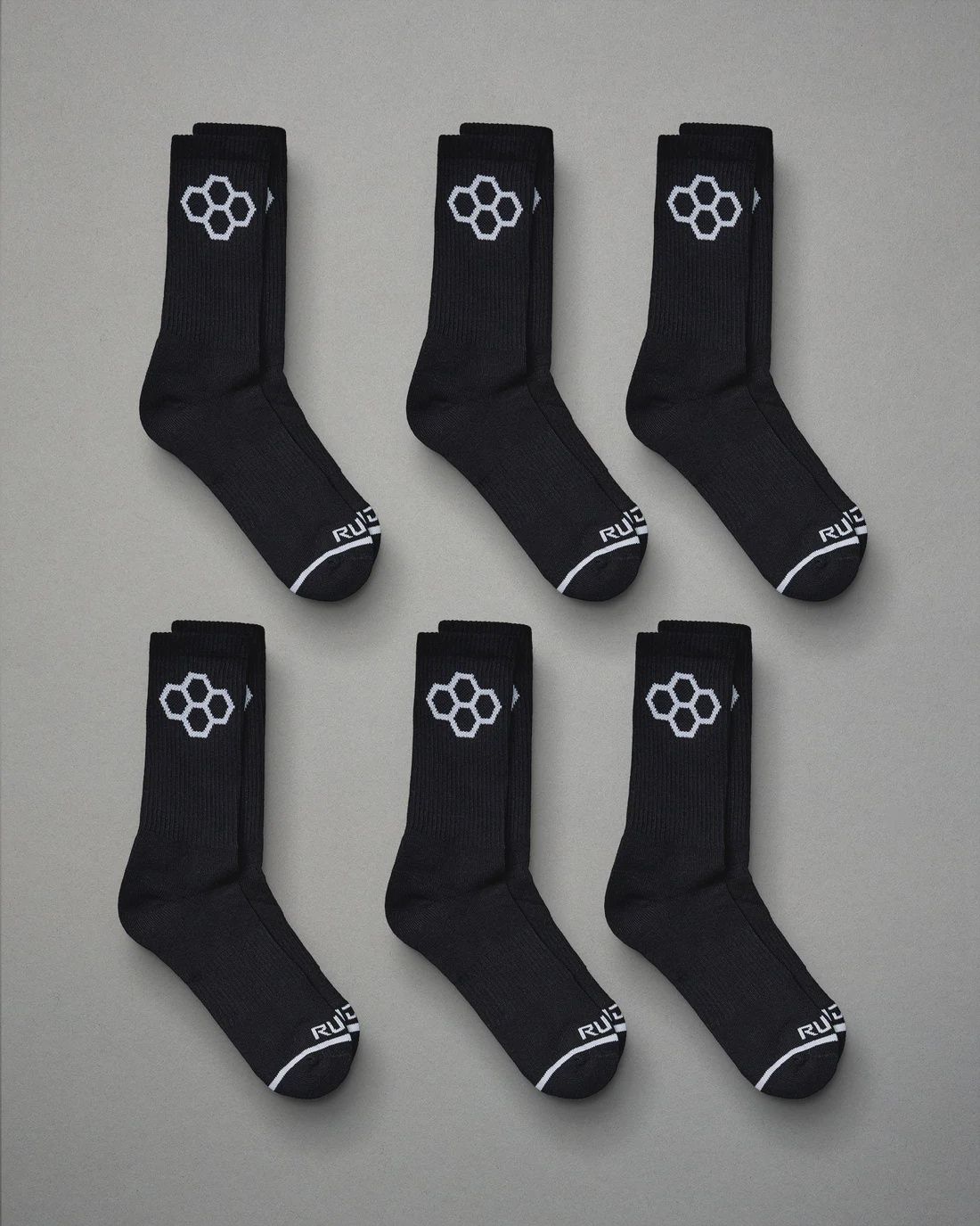 RUDIS Black Cushion Crew Sock