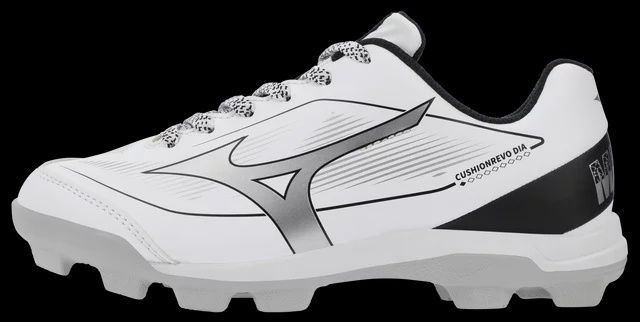 Cushionrevo Diamond Youth, Colour: White-Black, Size: 12