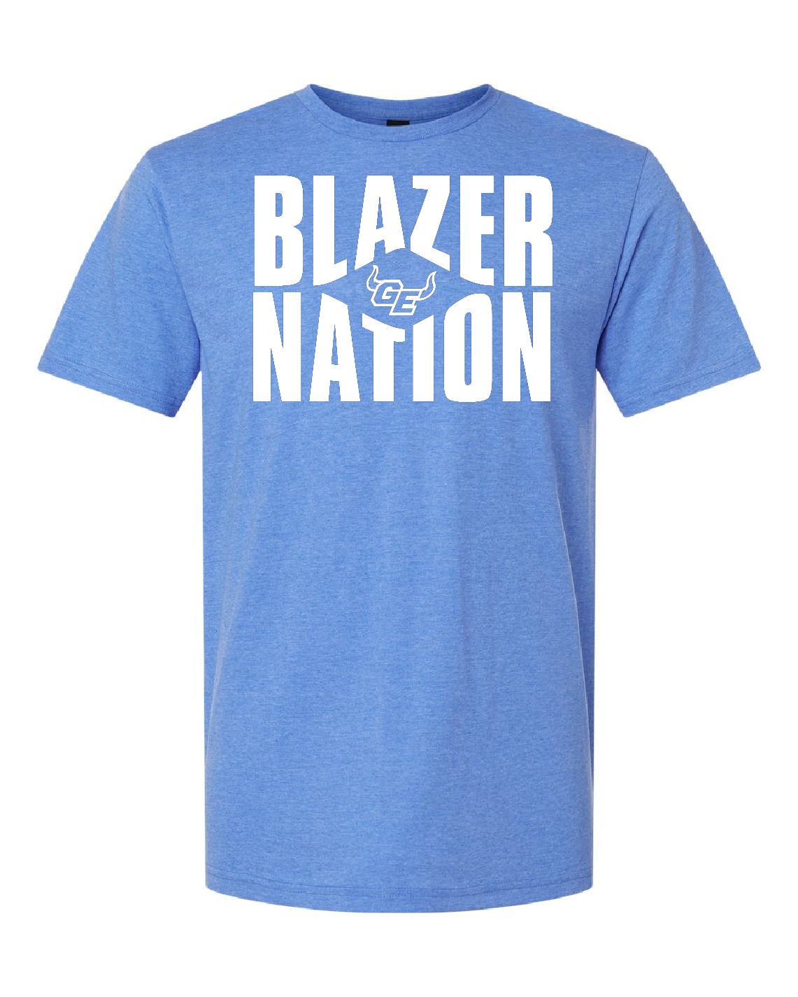 GEHS Blazer Nation -Softstyle T-Shirt - Royal Heather, Color: Heather Royal, Size: S