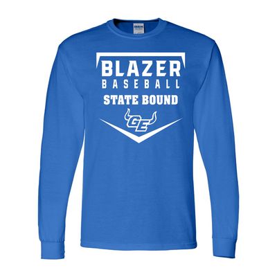 2026 GEHS Baseball - State Bound- Gildan Softstyle Long Sleeve T-Shirt